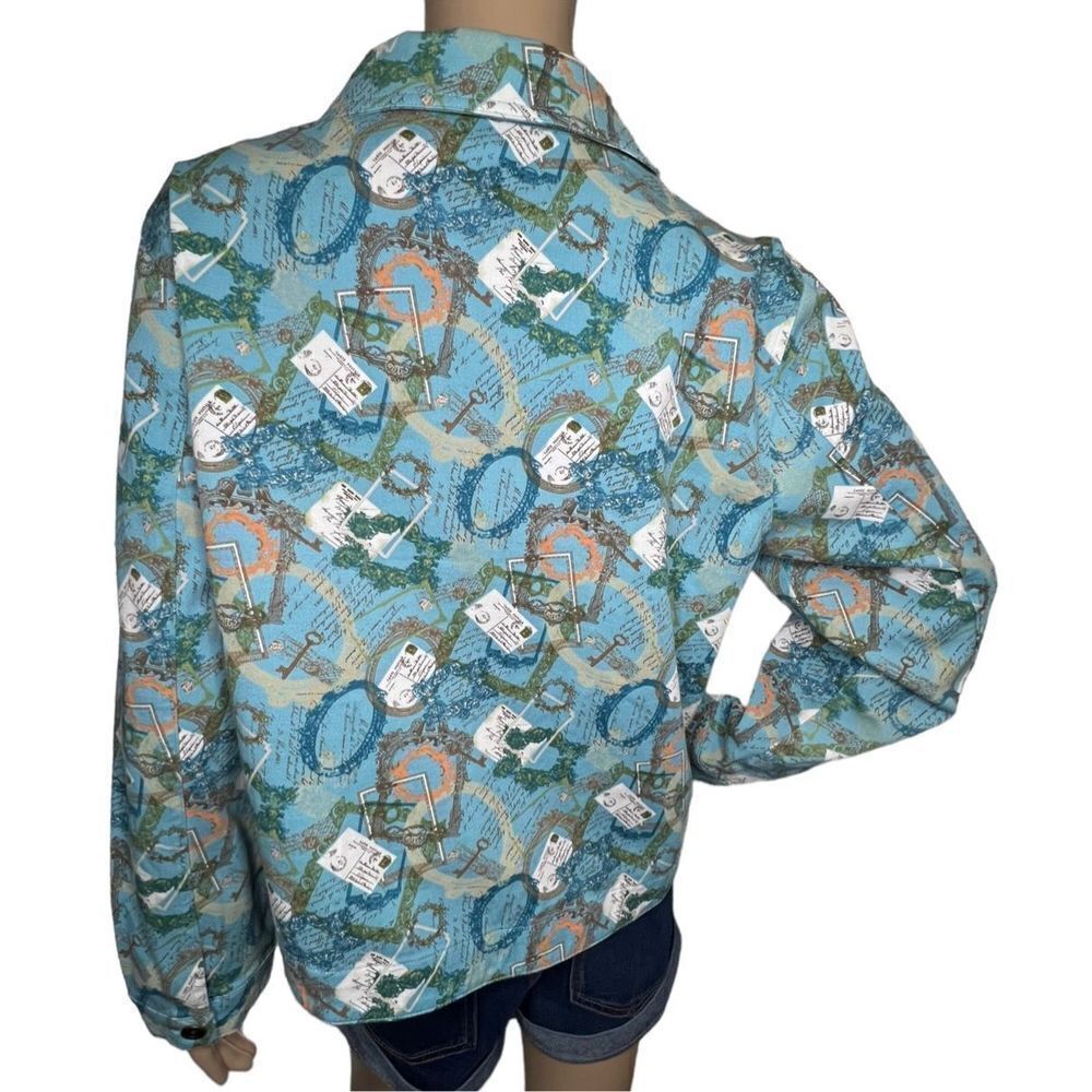 Christopher & Banks Postal Patterned Button Up St… - image 3